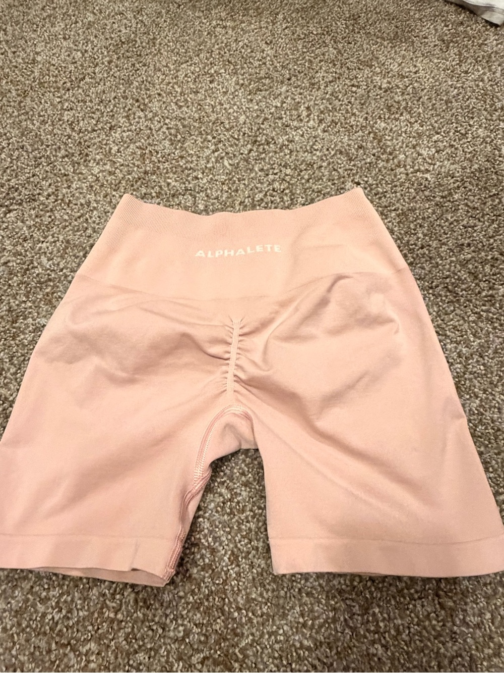 Alphalete Women's High-Rise Blush Bike Shorts